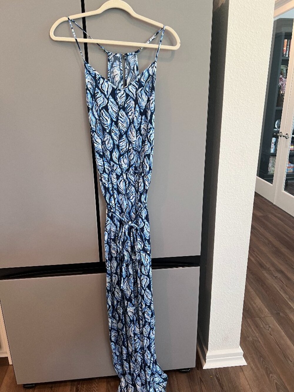 Lilly Pulitzer Blue Shell Print Romper - Size Medium